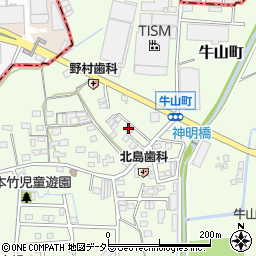愛知県春日井市牛山町1770周辺の地図