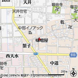 愛知県一宮市萩原町高木味噌屋14周辺の地図