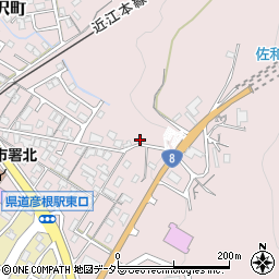 滋賀県彦根市古沢町461周辺の地図