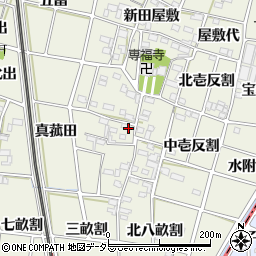 愛知県一宮市大和町氏永中瀬古屋敷周辺の地図