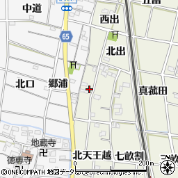 愛知県一宮市大和町氏永西出33周辺の地図