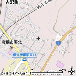 滋賀県彦根市古沢町583周辺の地図