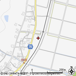 兵庫県朝来市物部521周辺の地図