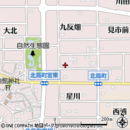 愛知県岩倉市北島町（西道海戸）周辺の地図