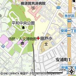 ドリム横須賀中央周辺の地図