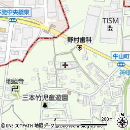 愛知県春日井市牛山町1827周辺の地図