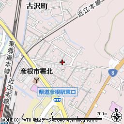 滋賀県彦根市古沢町590周辺の地図