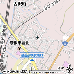 滋賀県彦根市古沢町589周辺の地図