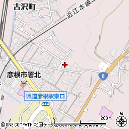 滋賀県彦根市古沢町585周辺の地図