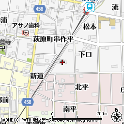 愛知県一宮市萩原町串作下口12周辺の地図