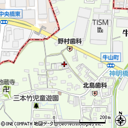 愛知県春日井市牛山町1828周辺の地図