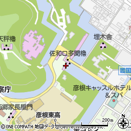 佐和口多聞櫓周辺の地図