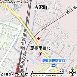 滋賀県彦根市古沢町616周辺の地図