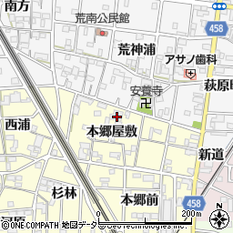 愛知県一宮市萩原町戸苅本郷屋敷326周辺の地図