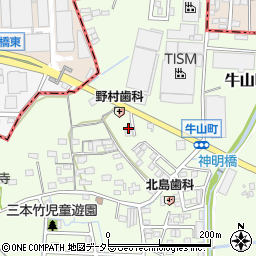 愛知県春日井市牛山町1812周辺の地図