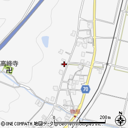 兵庫県朝来市物部629周辺の地図