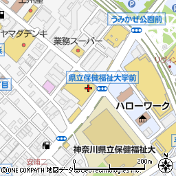 タイムズコジマ×ビックカメラ横須賀店駐車場周辺の地図