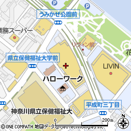 島忠ホームズ横須賀店周辺の地図