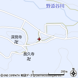 京都府南丹市美山町野添山根周辺の地図