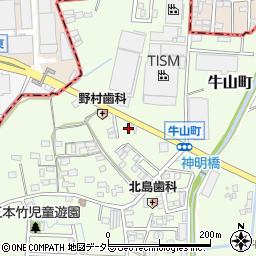 愛知県春日井市牛山町1792-1周辺の地図