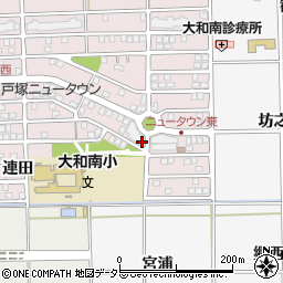 愛知県一宮市大和町戸塚連田1-38周辺の地図
