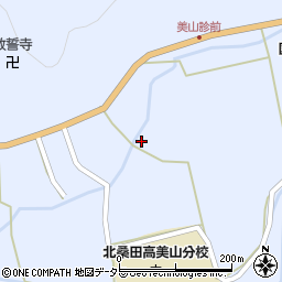 京都府南丹市美山町上平屋溝中周辺の地図