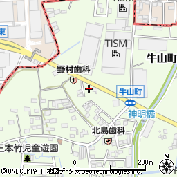 愛知県春日井市牛山町1792周辺の地図