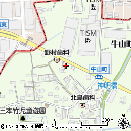 愛知県春日井市牛山町1813周辺の地図
