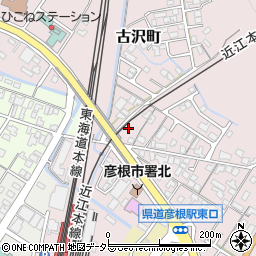 滋賀県彦根市古沢町615周辺の地図