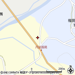 京都府南丹市美山町長尾周辺の地図