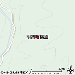 岐阜県恵那市明智町横通周辺の地図