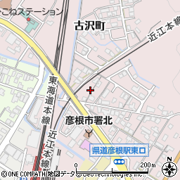 滋賀県彦根市古沢町610-1周辺の地図