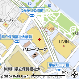 島忠ホームズ横須賀店周辺の地図