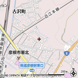 滋賀県彦根市古沢町768-50周辺の地図