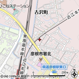 滋賀県彦根市古沢町614周辺の地図