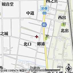 愛知県一宮市大和町於保北口周辺の地図