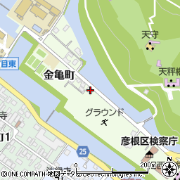 滋賀県彦根市金亀町5-20周辺の地図