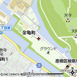 滋賀県彦根市金亀町5-13周辺の地図