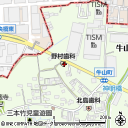 愛知県春日井市牛山町1809周辺の地図