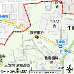 野村歯科クリニック周辺の地図