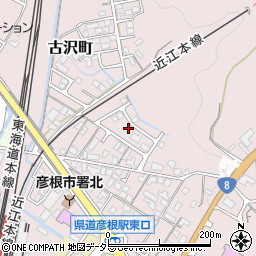 滋賀県彦根市古沢町768周辺の地図