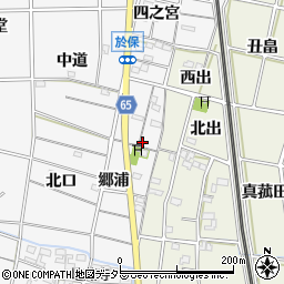 愛知県一宮市大和町於保郷浦周辺の地図