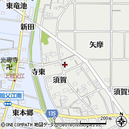 愛知県一宮市明地須賀45周辺の地図