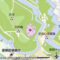 彦根城 鐘の丸売店周辺の地図