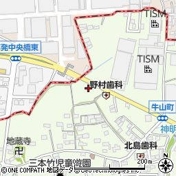 愛知県春日井市牛山町1538周辺の地図