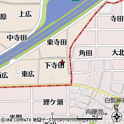 愛知県一宮市丹陽町三ツ井下寺田周辺の地図