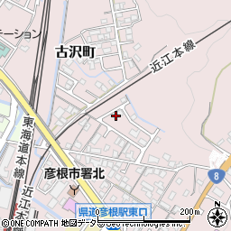 滋賀県彦根市古沢町768-42周辺の地図