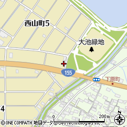 愛知県春日井市西山町5丁目19周辺の地図