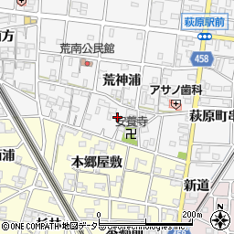 愛知県一宮市萩原町串作（荒神）周辺の地図