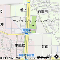 愛知県一宮市大和町南高井江北周辺の地図